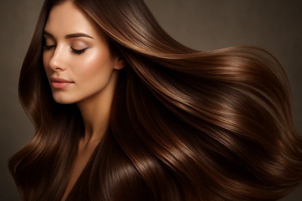 long and shiny hairs